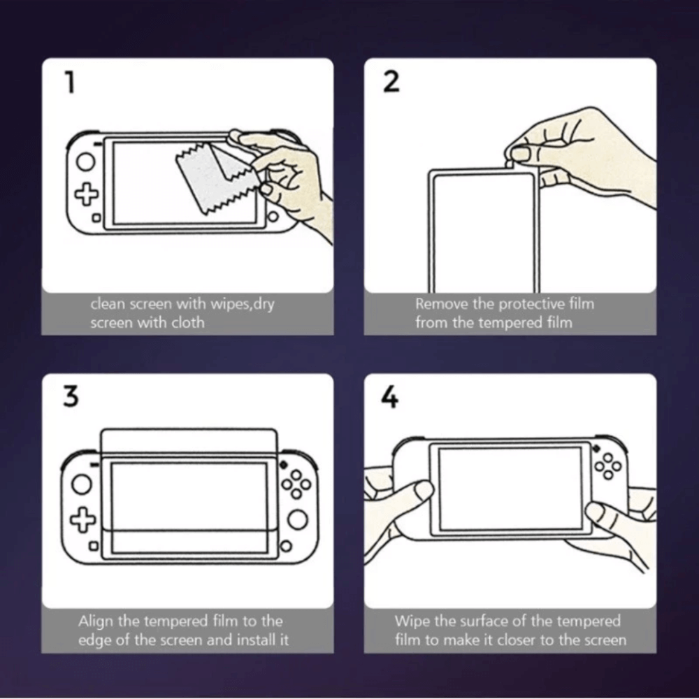 ฟิล์มกระจกนิรภัยกันรอยนิ้วมือ DOBE TNS-1156 สำหรับ NINTENDO SWITCH OLED
